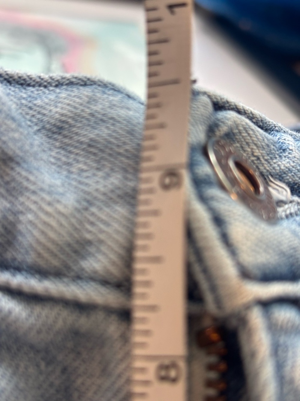 Ag Adriano Goldschmied Light Blue Straight Jeans - Picture 6 of 6